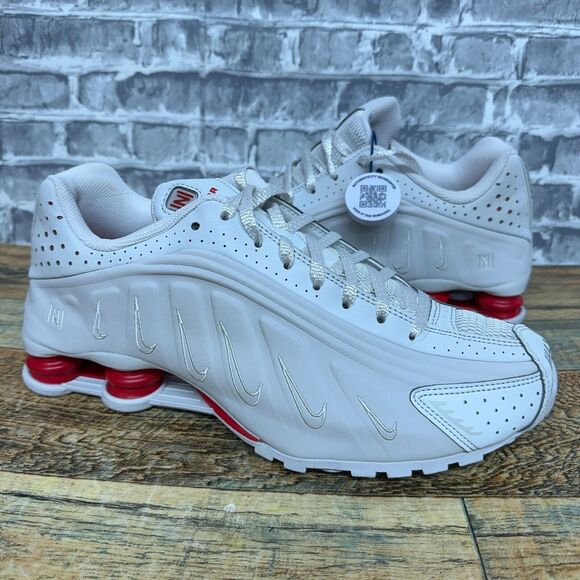 Nike Shox R4 Neymar White Platnium Tint Running Shoe BV1387-002 Mens Size 10 New - Picture 2 of 7